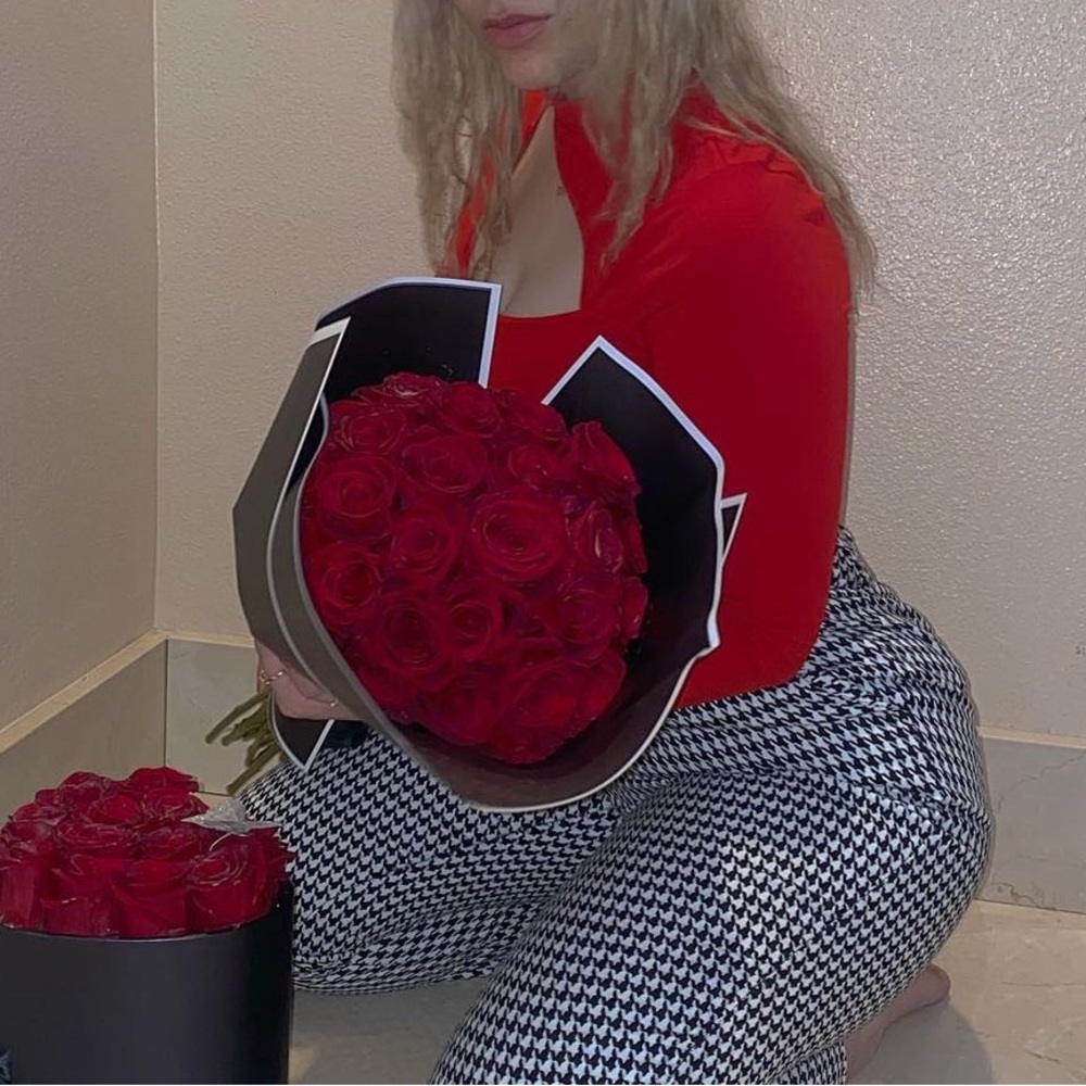 Red blouse